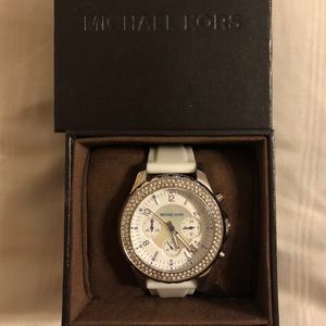 Michael Kors Jelly White Band Watch